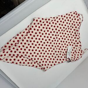 SKIN by SAME Swim One Piece White Red Polka Dot XXL